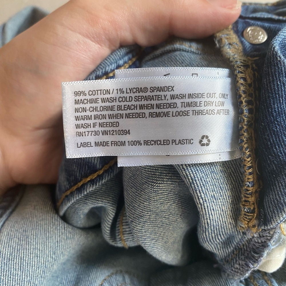 Universal Thread Light Blue Denim Overalls Size 12 / 31R Pockets Button Side EUC - Picture 8 of 9